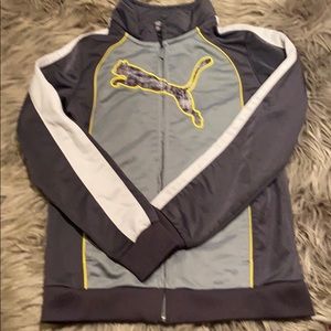 Boys Gray Puma Track Jacket